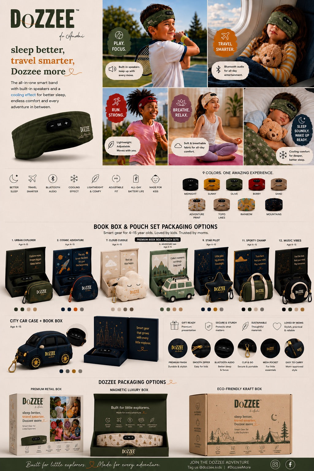 DoZZEE Smart Band product flyer
