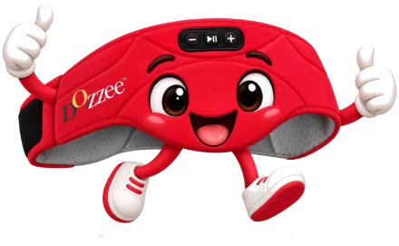 Red Dozzee character running with two thumbs up